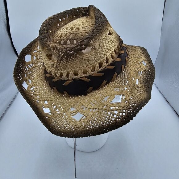 Men’s Milani Hat Designed in Italy Straw Hat Size One Size Fits Most, Cowboy - Picture 3 of 6